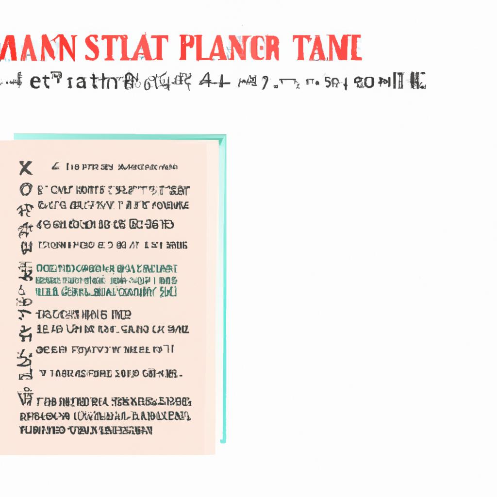 学習計画の作成法