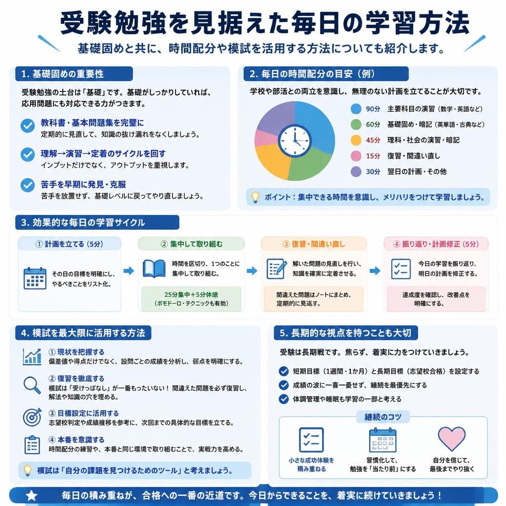 受験勉強に向けた自宅での学び