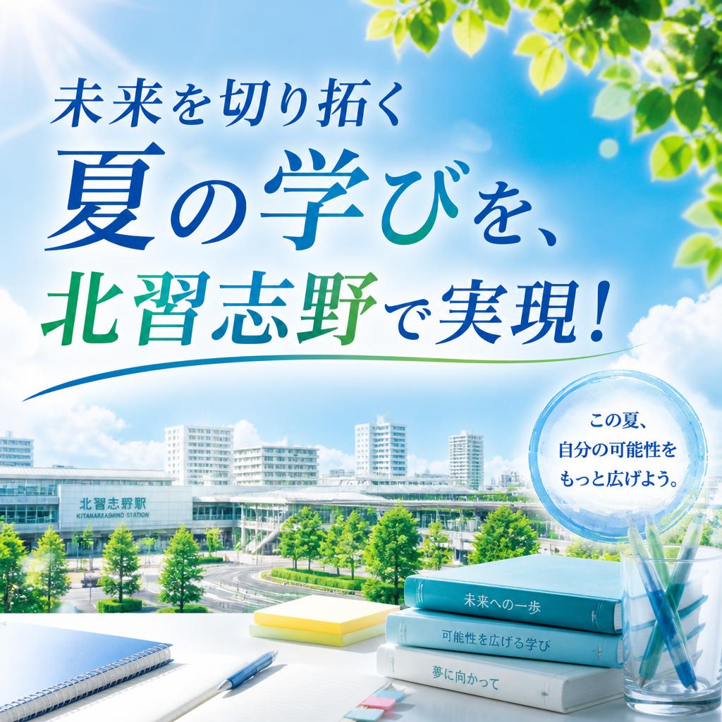 未来を切り拓く夏の学びを、北習志野で実現！
