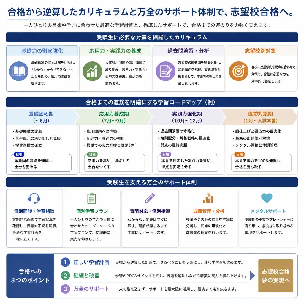 2. 志望校合格に向けた受験対策