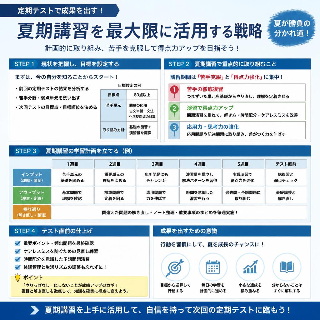 4. 定期テスト対策のポイント
