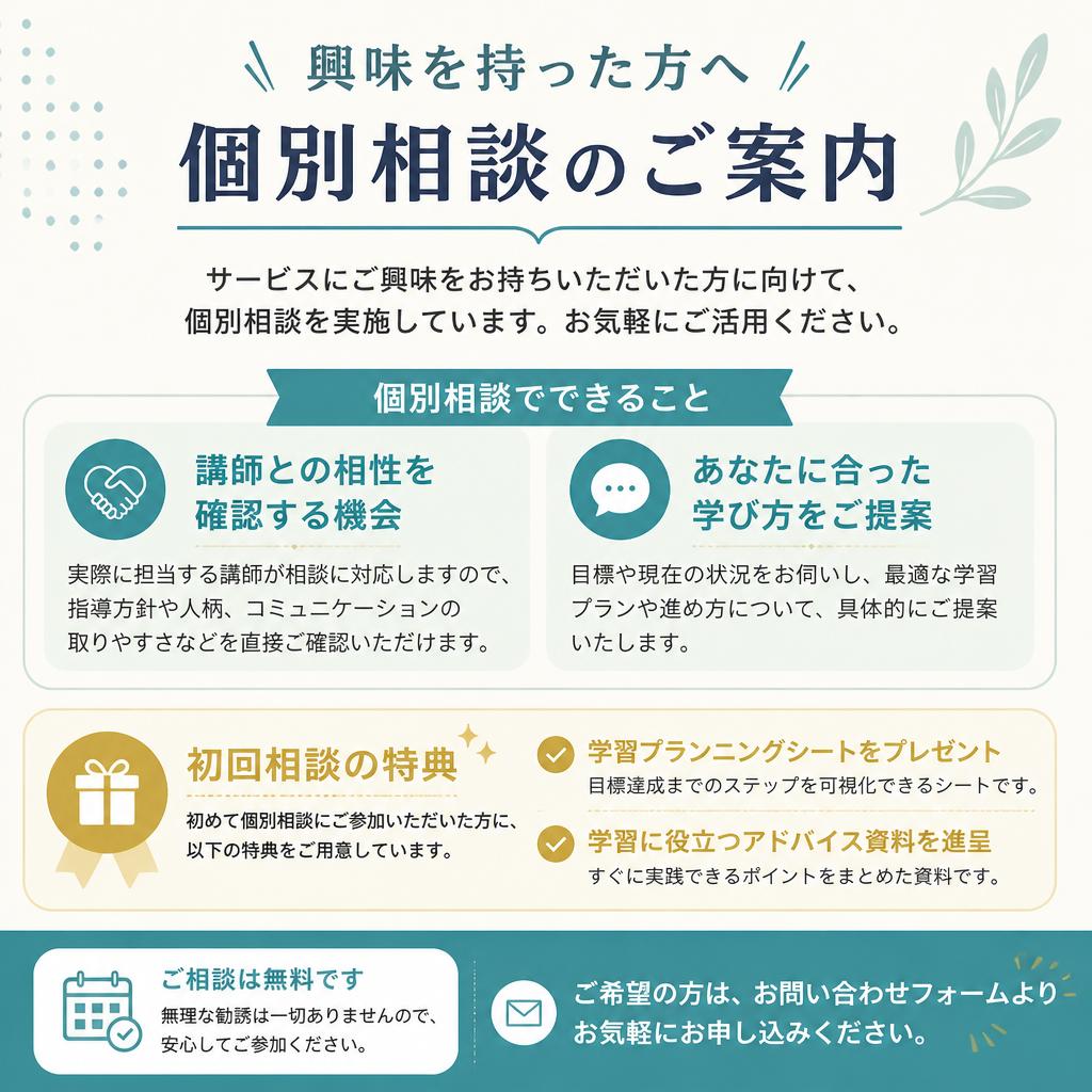 7. 無料相談のご案内