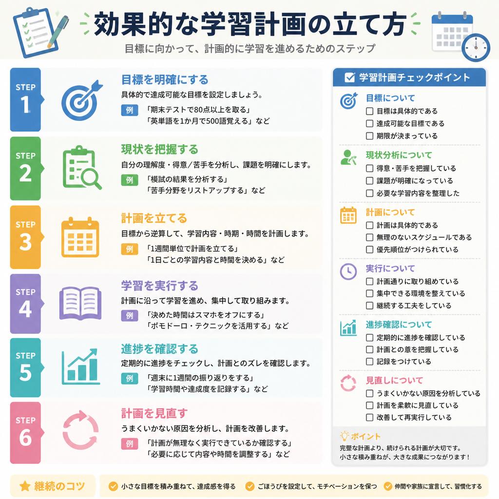 2. 効率的な学習計画の立て方