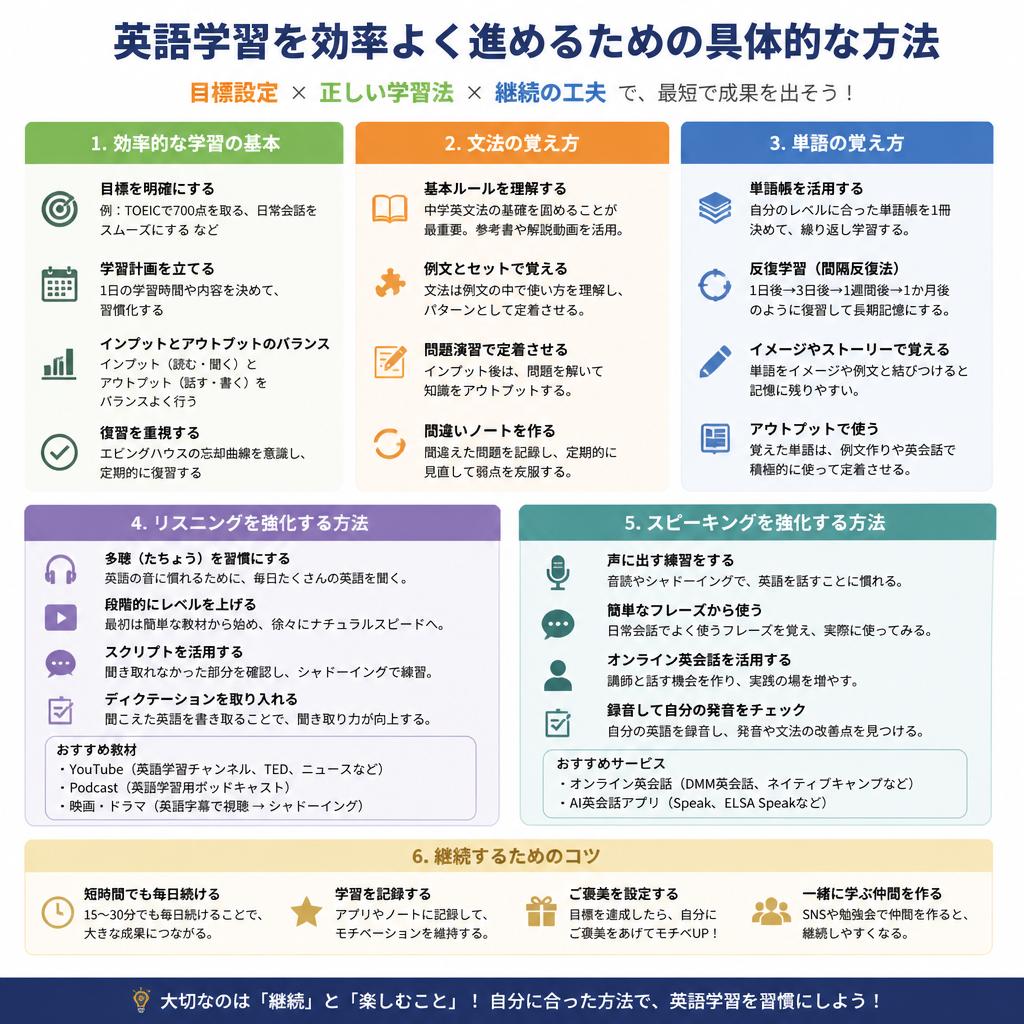 英語の勉強法を知ろう