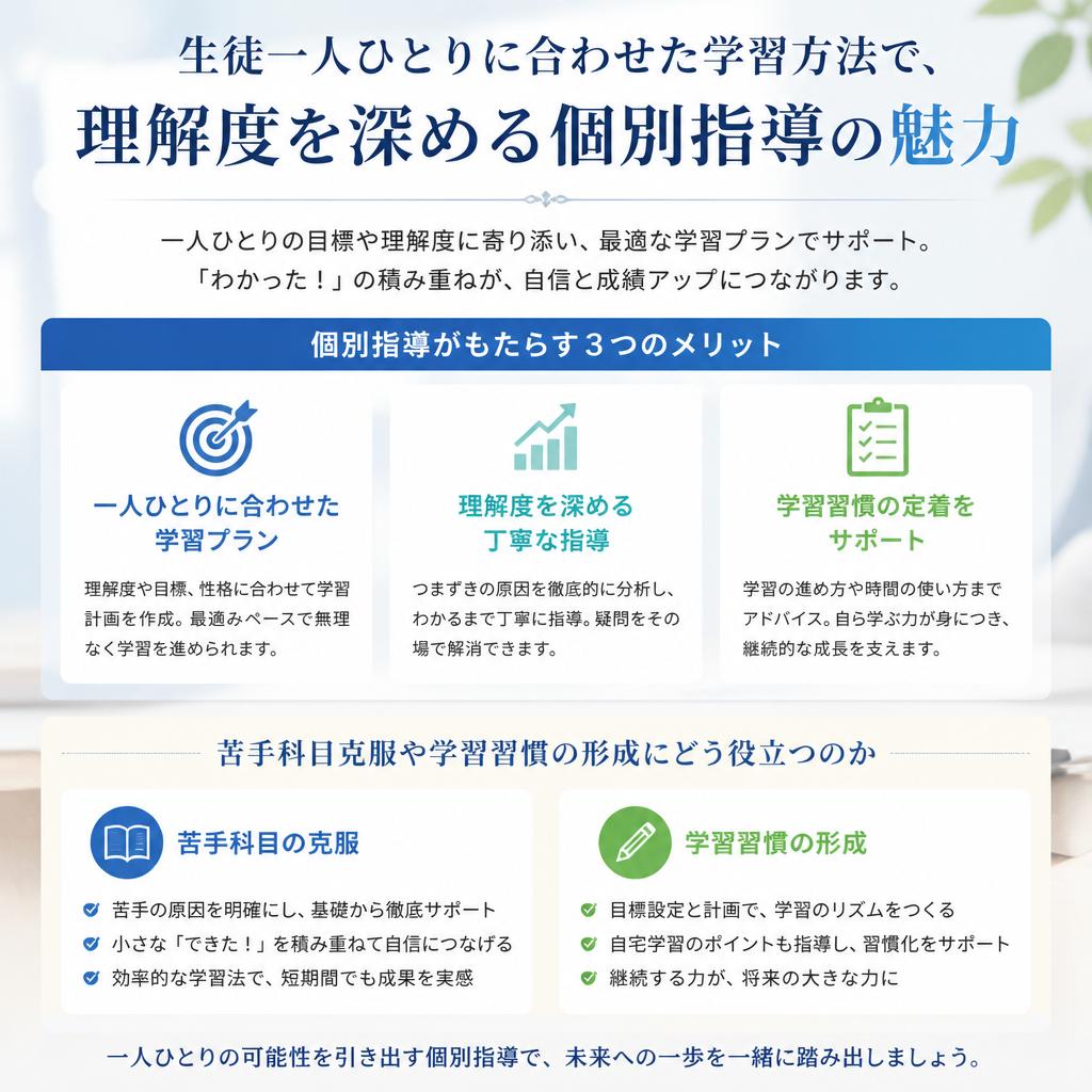個別指導のメリット