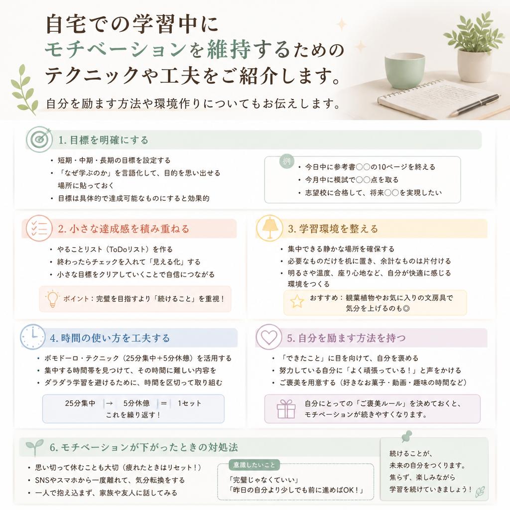 モチベーションを維持するコツ