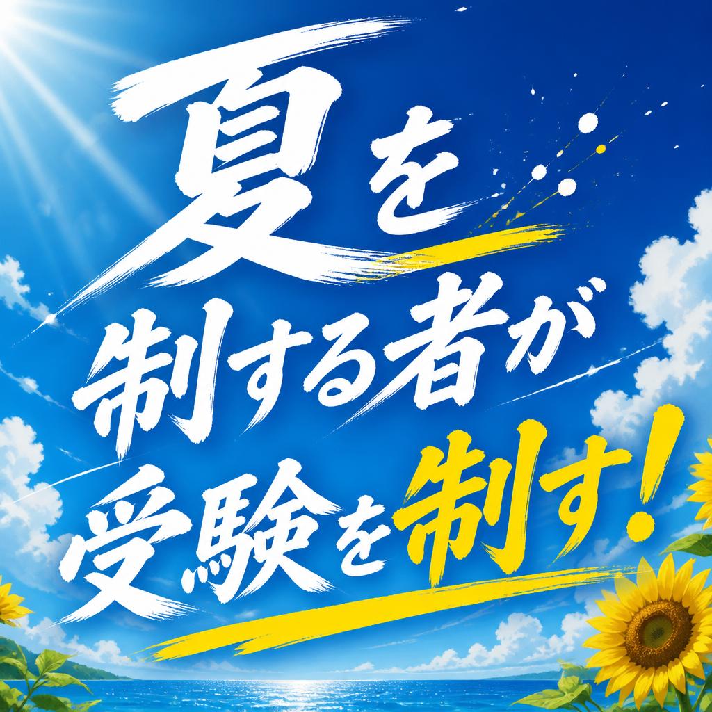 夏を制する者が受験を制す！