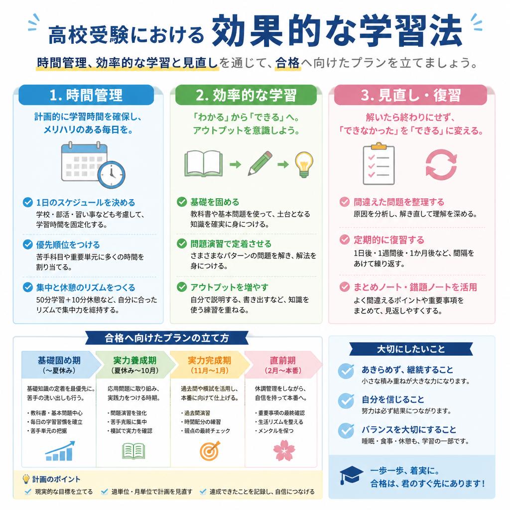 受験に向けた戦略的な学習法