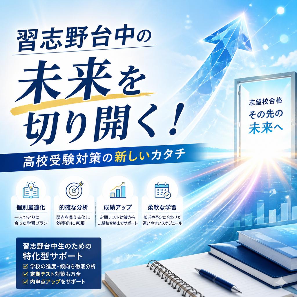 習志野台中の未来を切り開く！高校受験対策の新しいカタチ