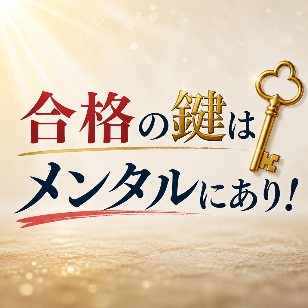 合格の鍵はメンタルにあり！