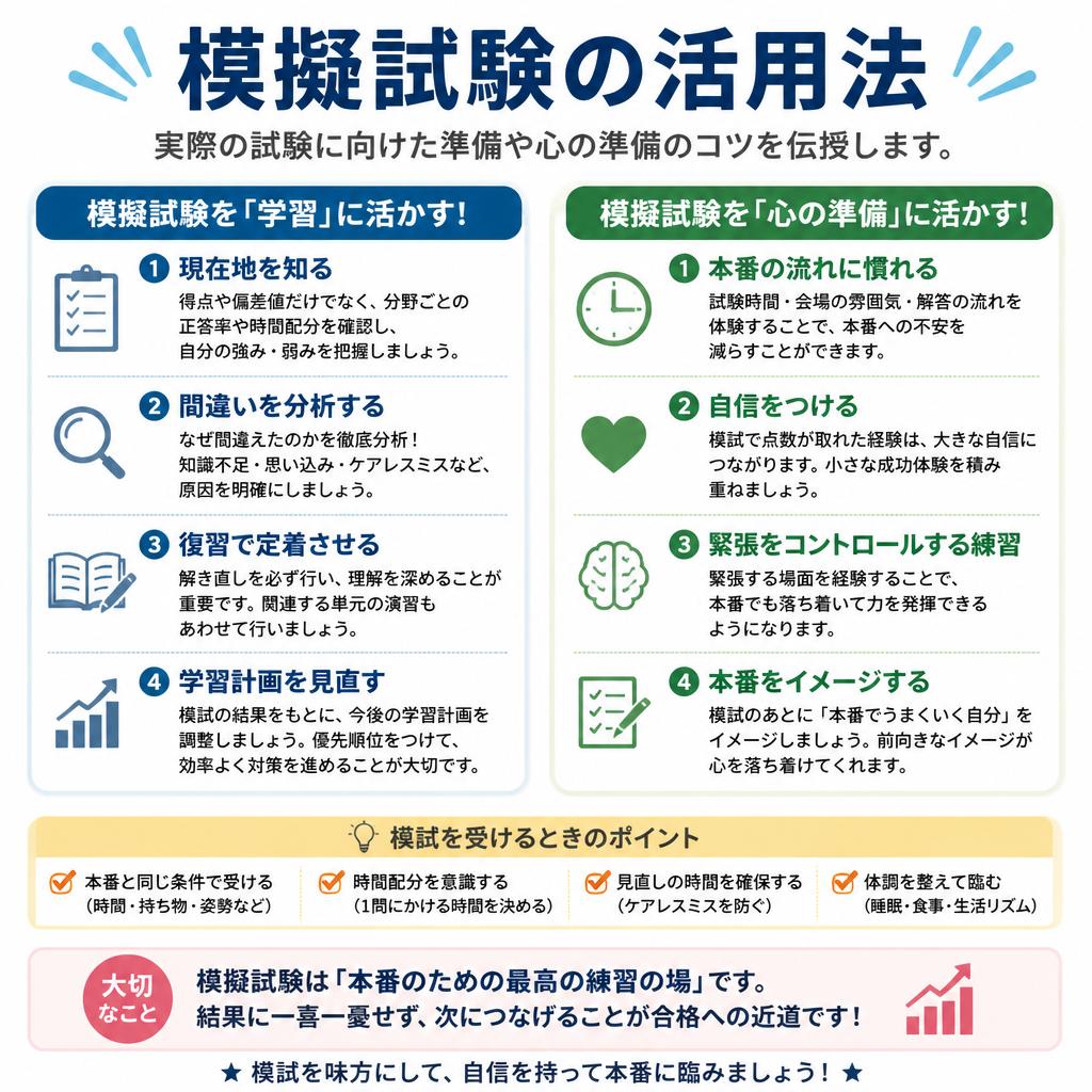 模擬試験で実力を測る!