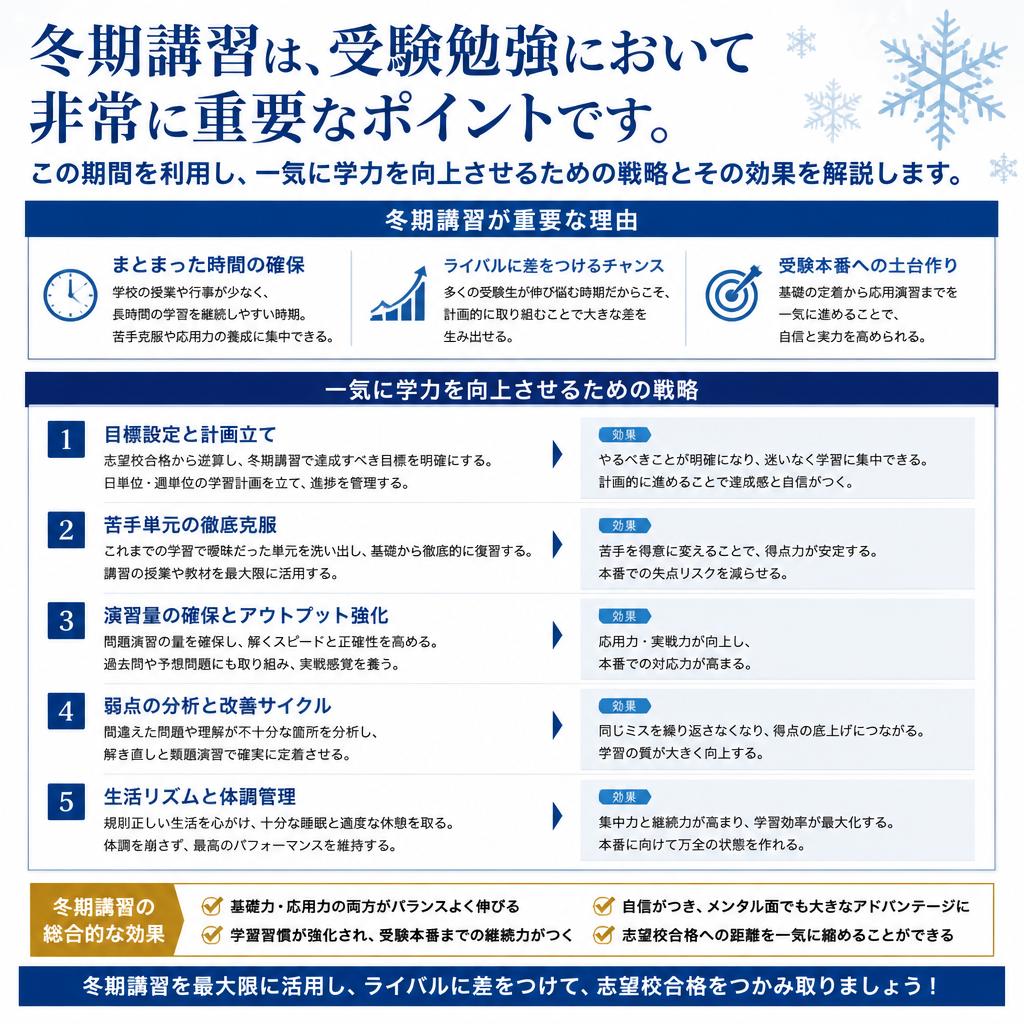 冬期講習の効果