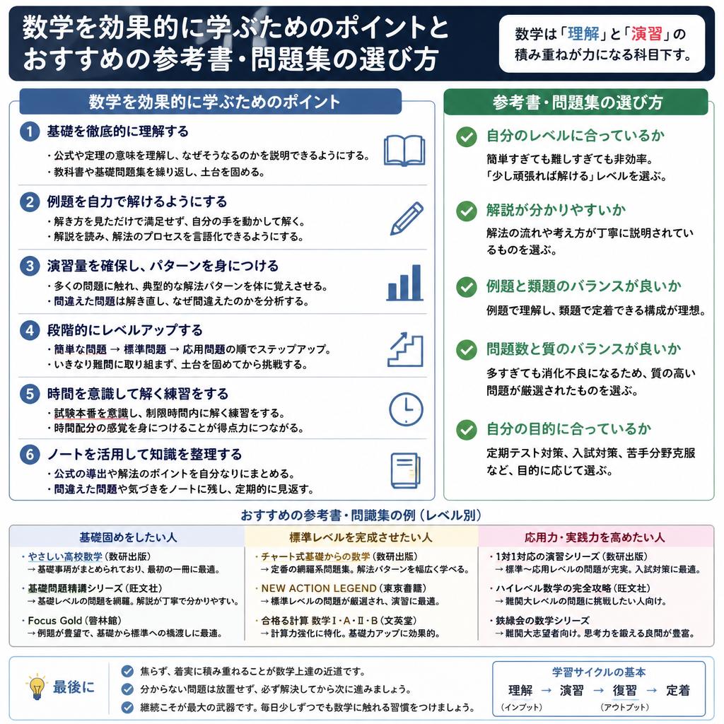 2. 数学の勉強法：基礎から応用まで