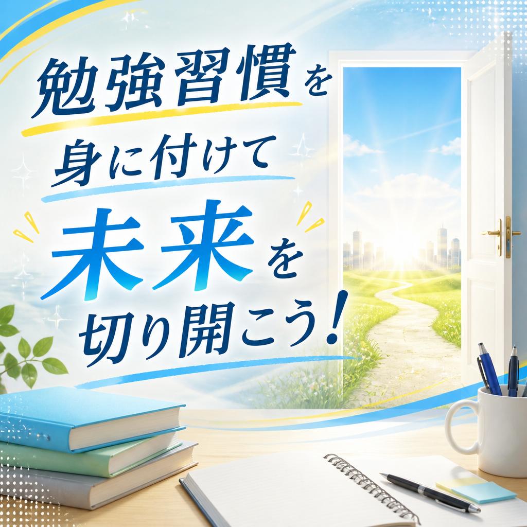 勉強習慣を身に付けて未来を切り開こう！