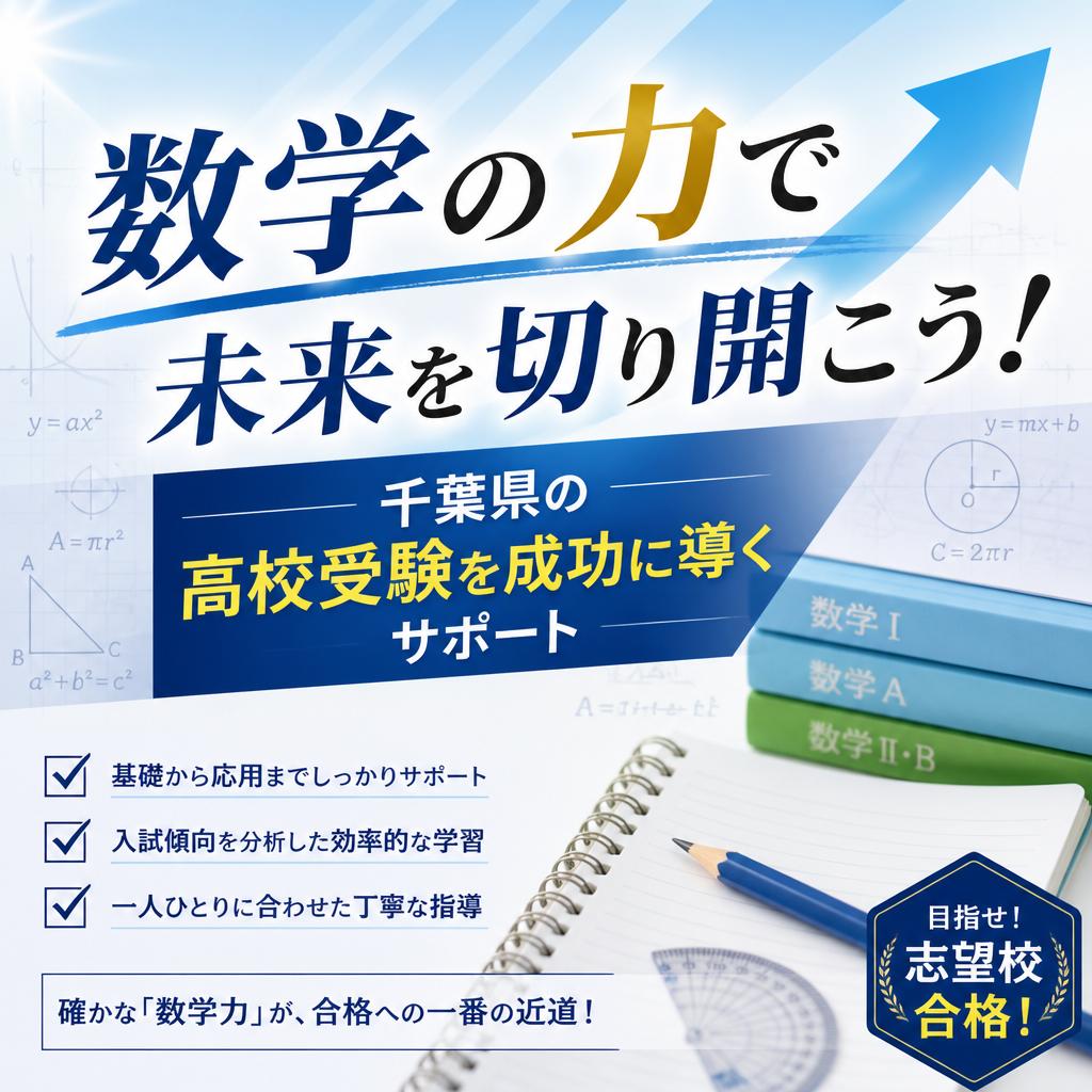 数学の力で未来を切り開こう！千葉県の高校受験を成功に導くサポート