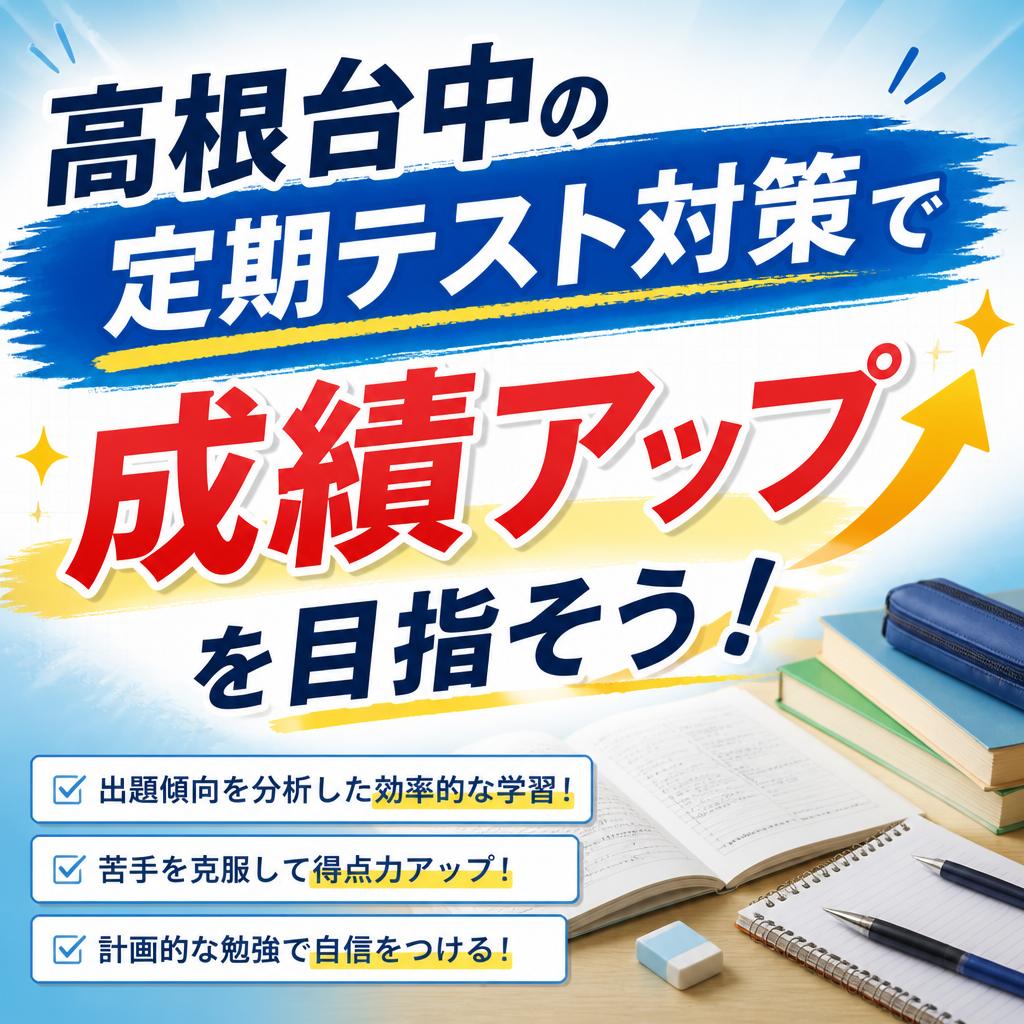 高根台中の定期テスト対策で成績アップを目指そう！