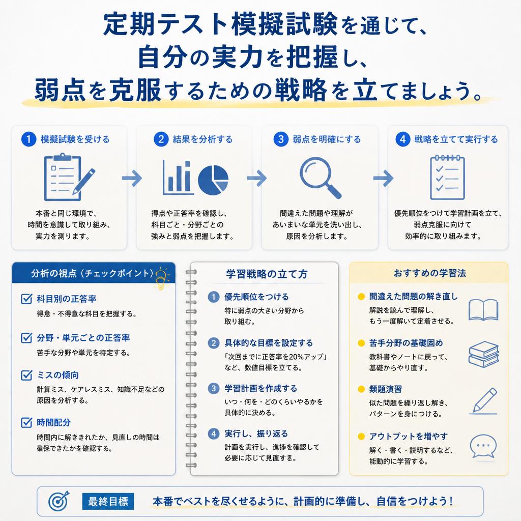 定期テスト模擬試験の活用法