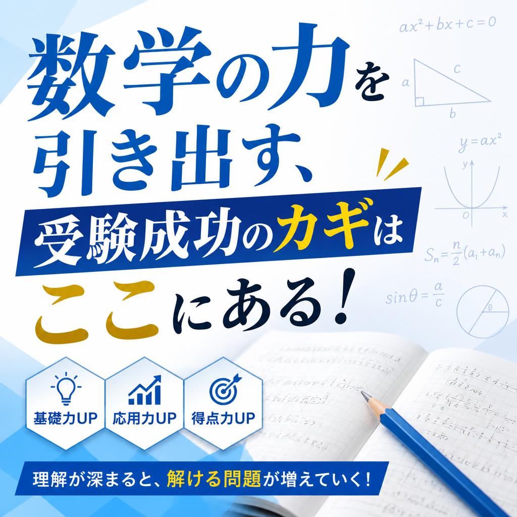 数学の力を引き出す、受験成功のカギはここにある！