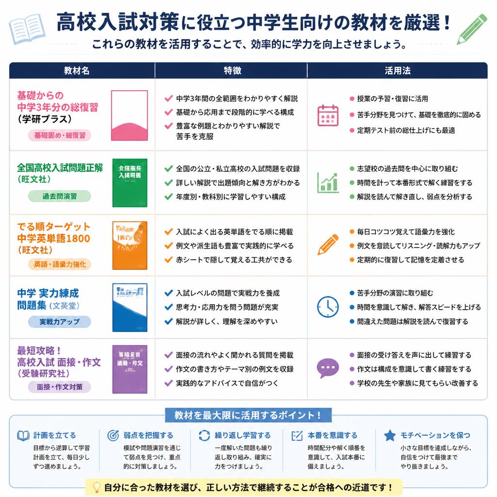 おすすめ中学生向け教材