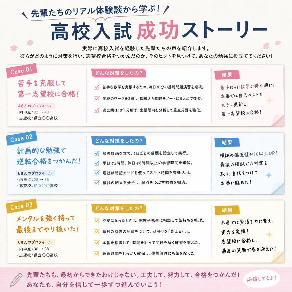 実際の受験生の成功事例