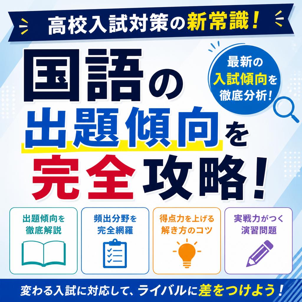 高校入試対策の新常識！国語の出題傾向を完全攻略！