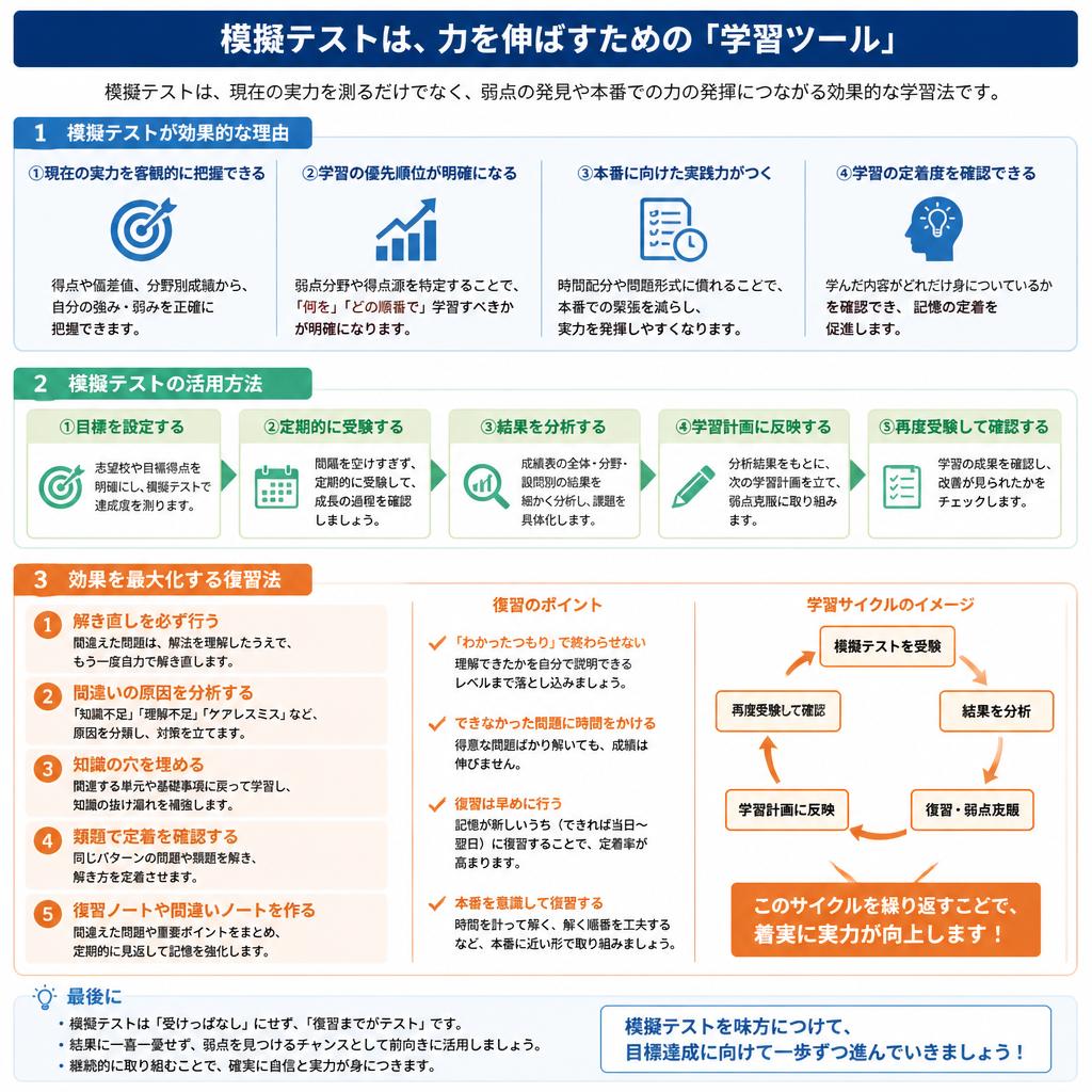 5. 定期的な模擬テストの活用法