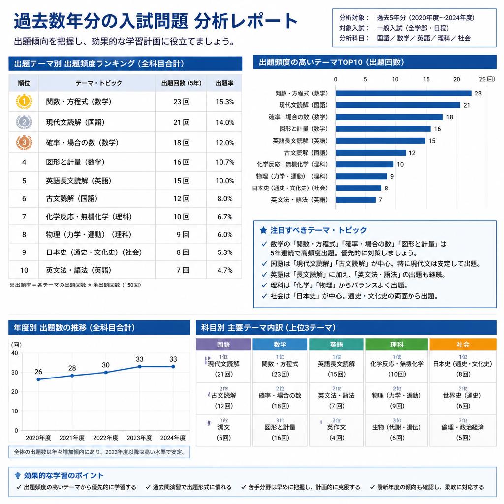 近年の出題傾向を徹底分析