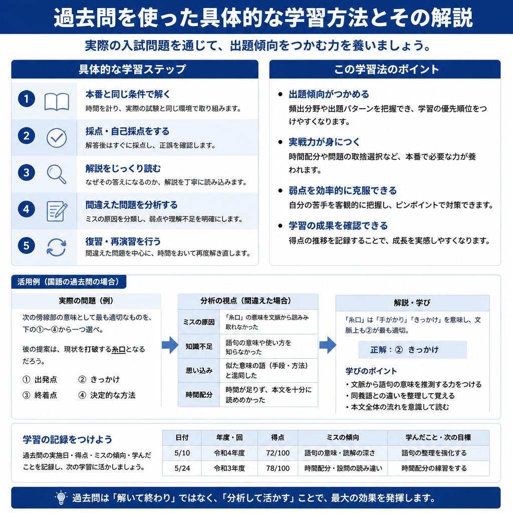 過去問の活用方法と解説