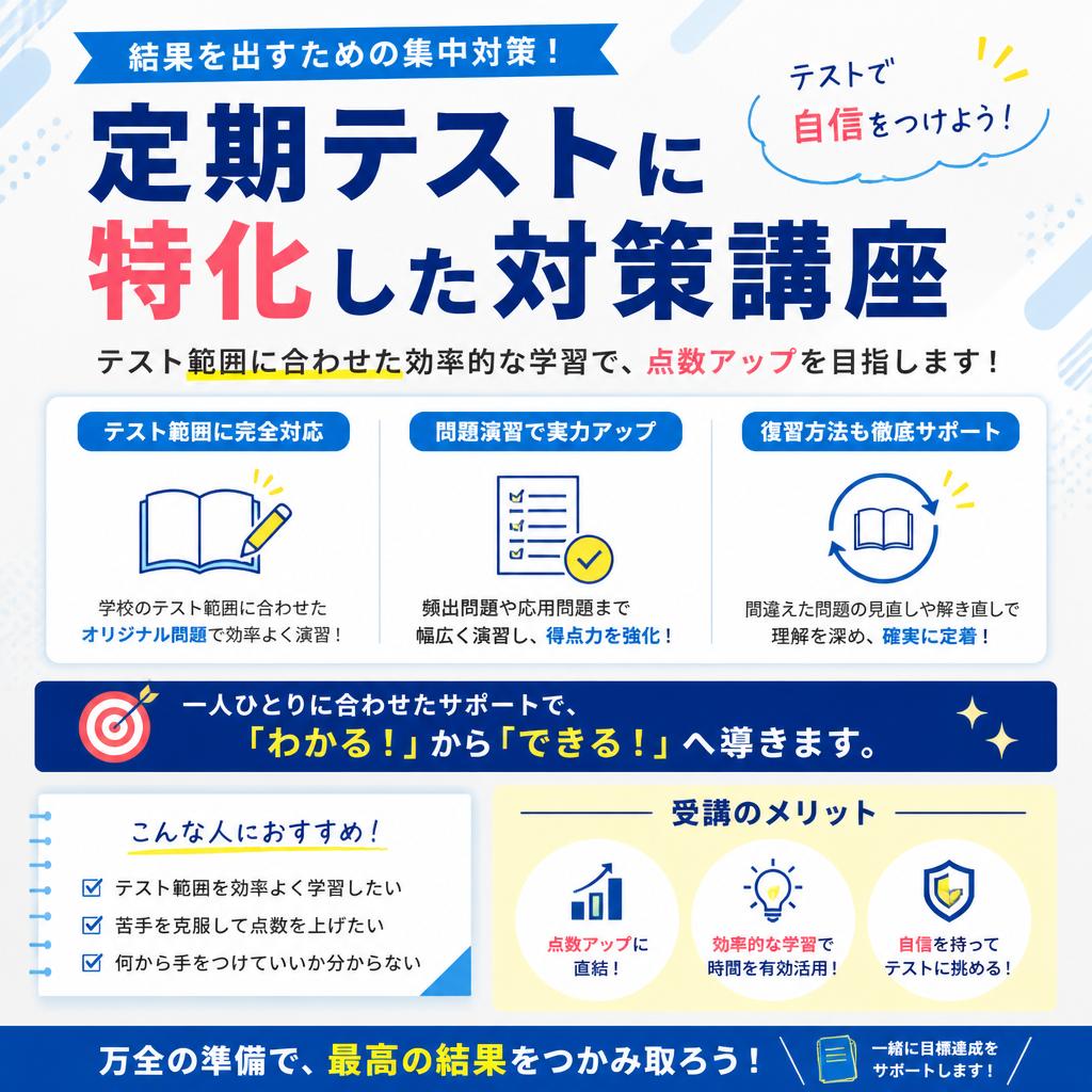 習志野台中の定期テスト対策