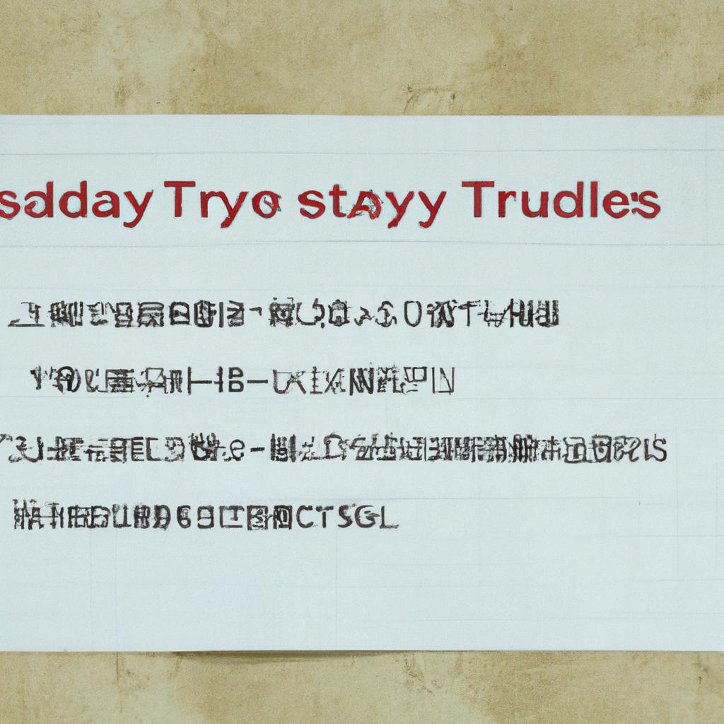 テスト勉強のスケジュール作成